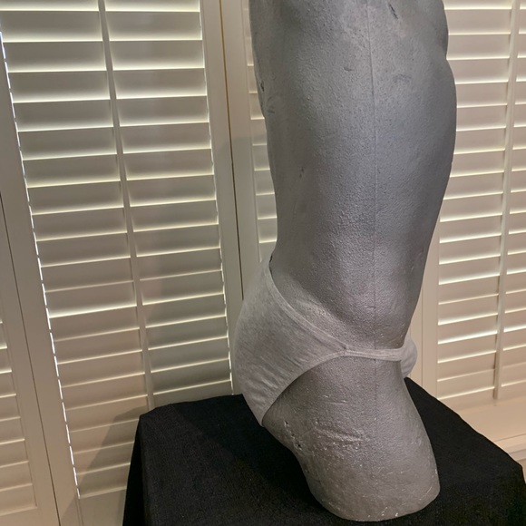 String Brief 629 - Heather Gray - Cotton Lycra - Picture 4 of 5